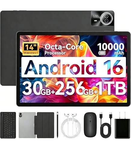 TECLAST T65Max 13 inch Android 15 Tablet, 20GB+256GB,1920x1200 IPS
